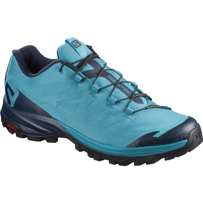 Salomon Israel OUTPATH W - Womens Hiking Shoes - Turquoise/Navy (OIQH-63784)